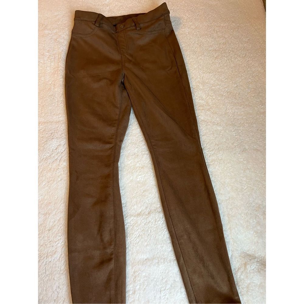 Brown/Dark Camel Suede Jeggings, Sz XS (0-2)